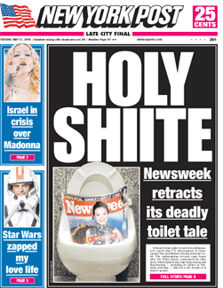 NY Post Front Page