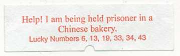 Help! I am being held prisoner in a Chinese bakery.