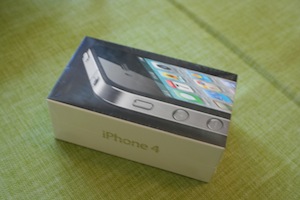 The iPhone4 box by itself